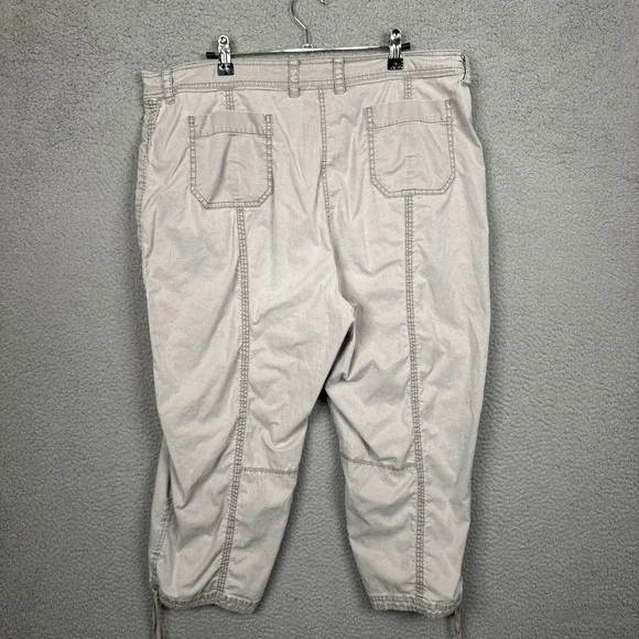 Eileen Fisher Pants Womens 22W Gray Capri Crop Outdoor Coastal Resort Vacation - Picture 2 of 10